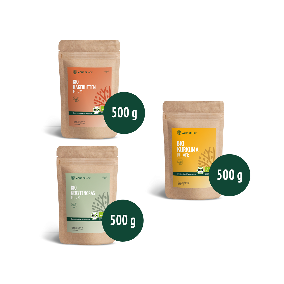 Goldene Milch Mischung 3er Bio Set