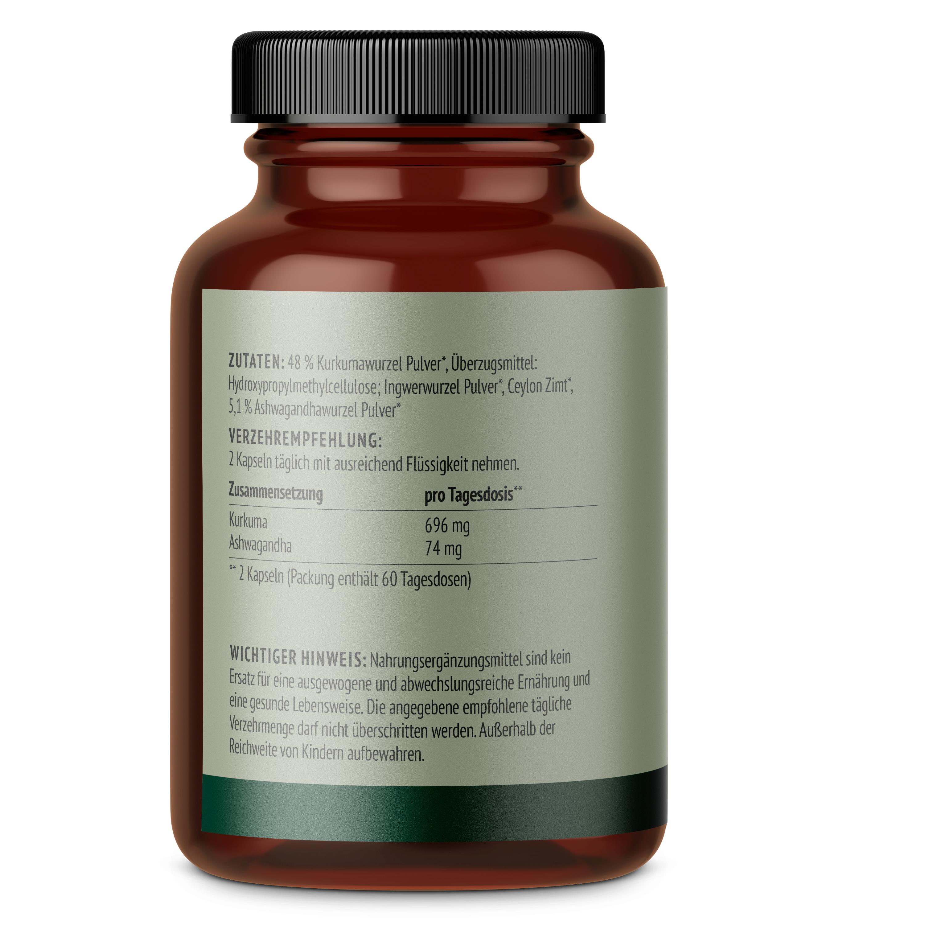 Goldene Mischung Kapseln Bio – ohne Piperin (120 Kapseln)