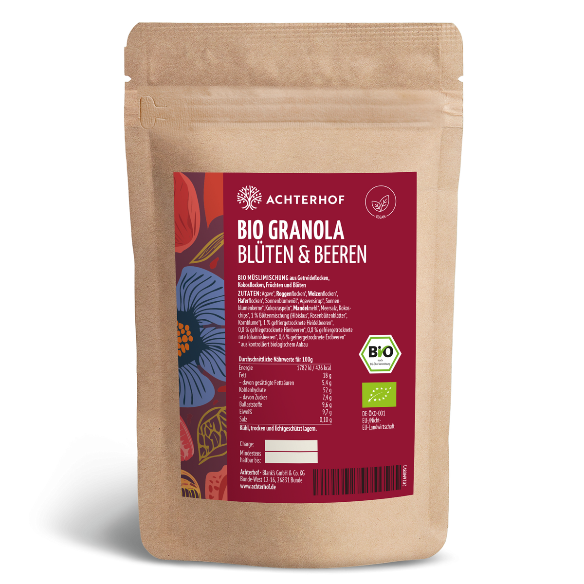 Bio Granola Blüten & Beeren (1000g)