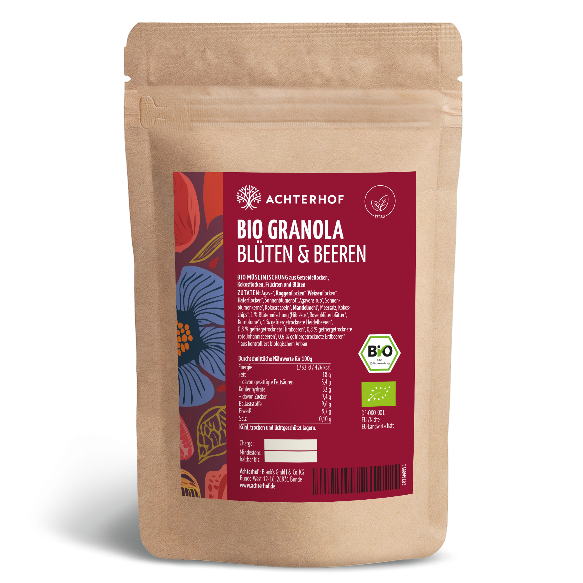 Bio Granola Blüten & Beeren (250g)