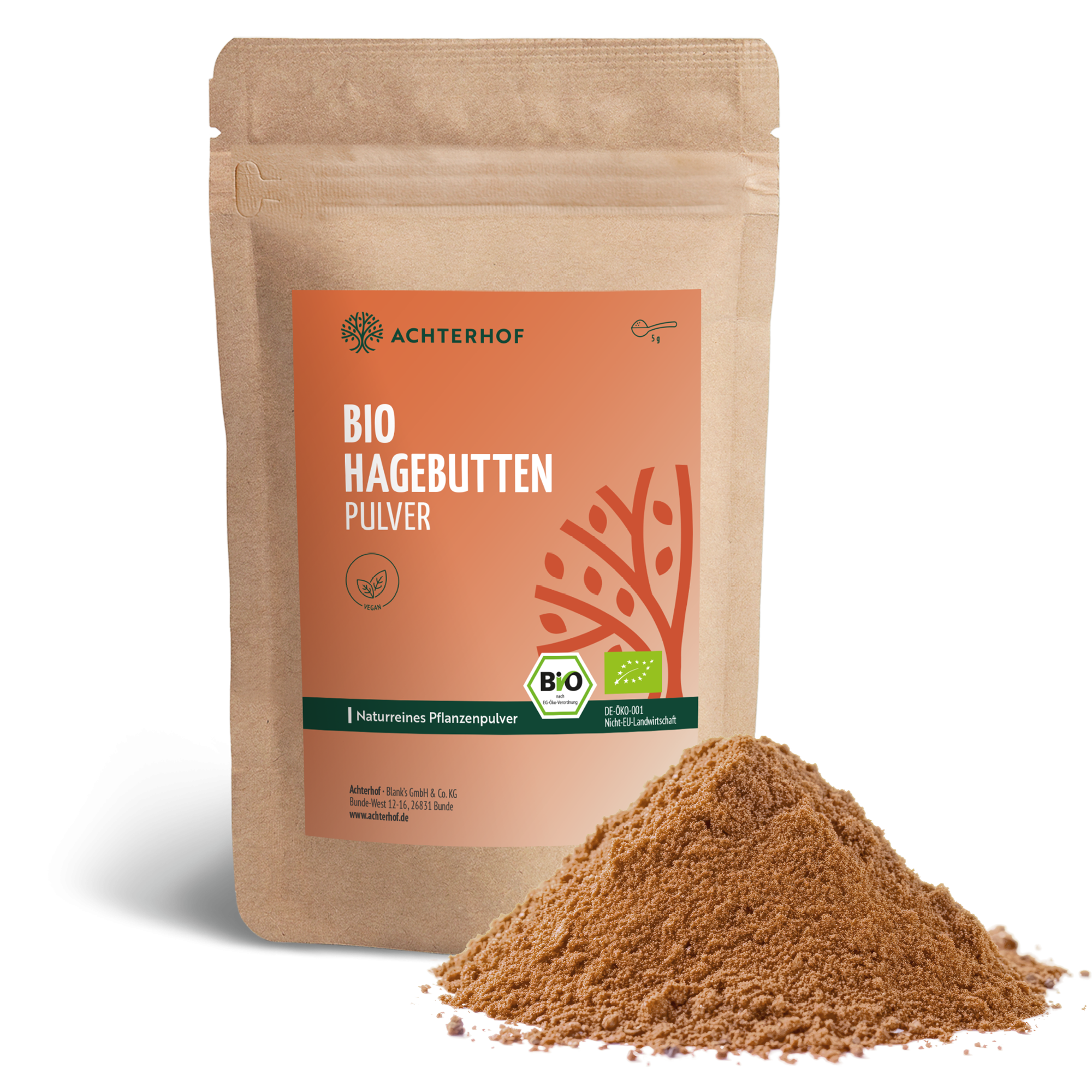 Bio Hagebutten Pulver (1000g)