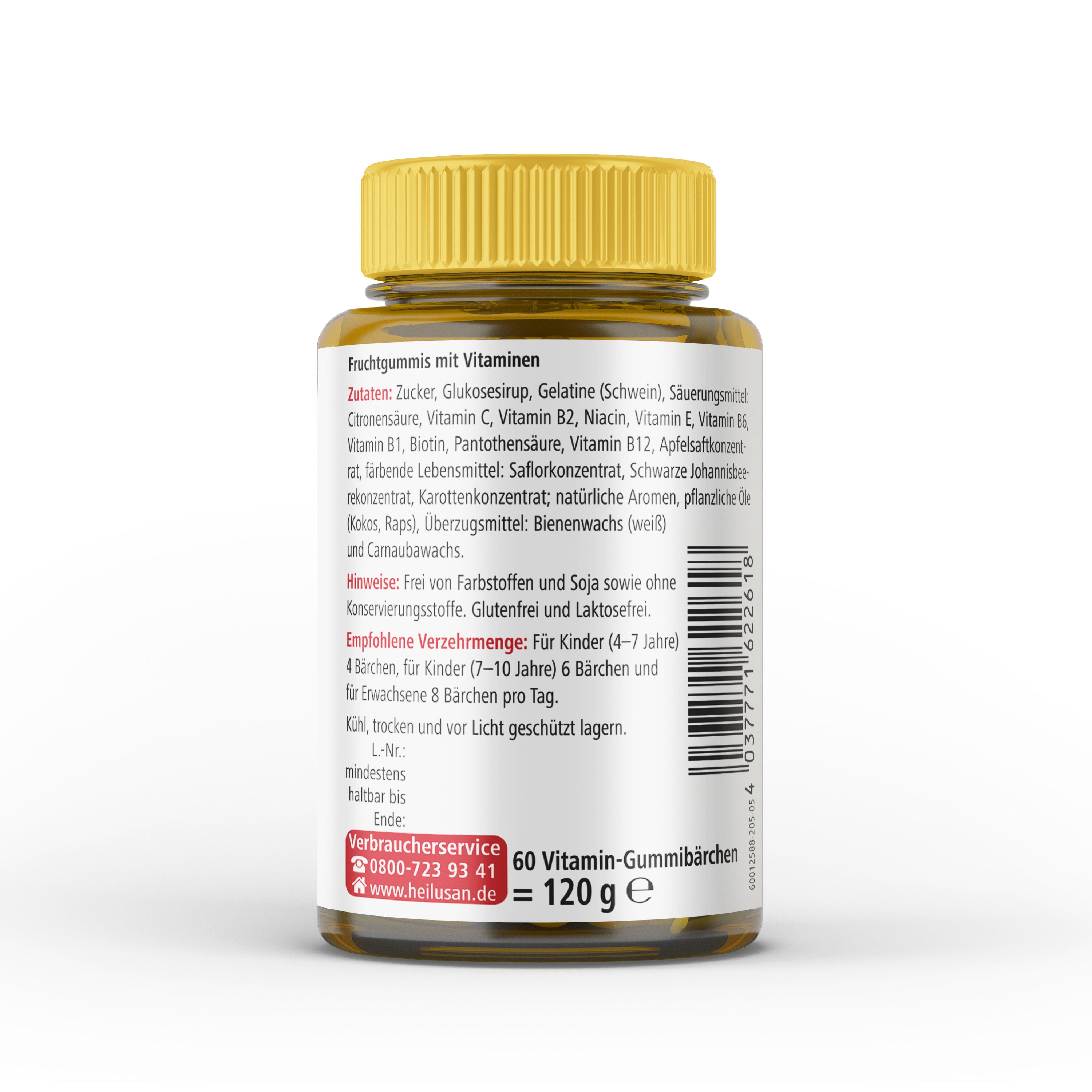 Heilusan Vitamin Gummibärchen (60 Stück)