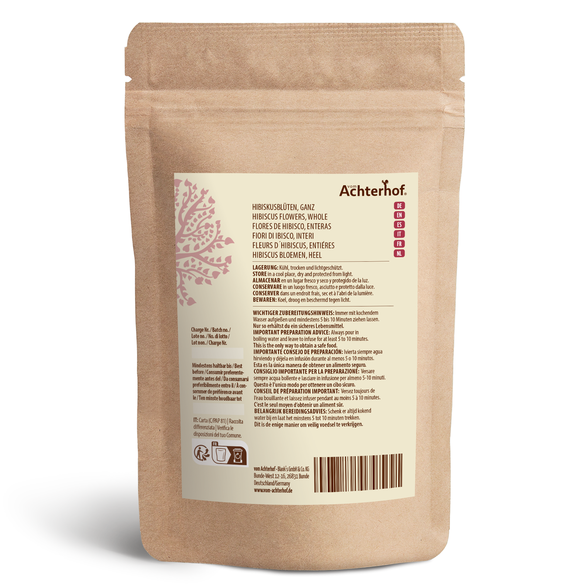 Hibiskusblüten ganz (1000g)