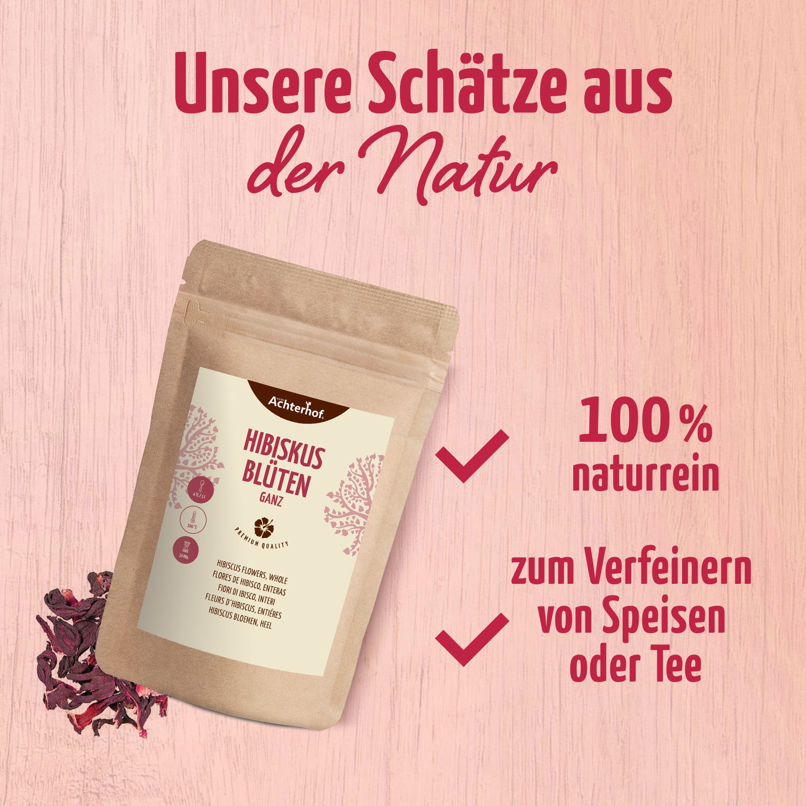 Hibiskusblüten ganz (100g)