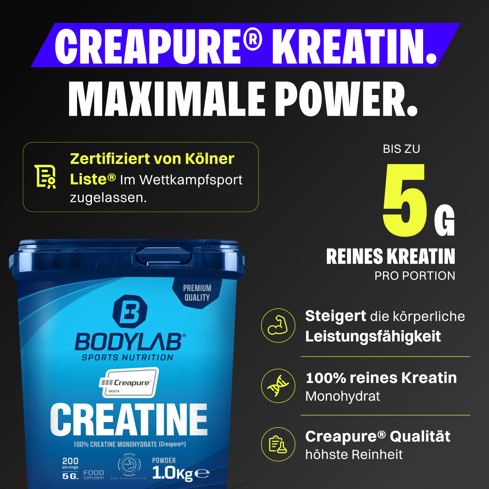 Creatine (Creapure®) (1000g)