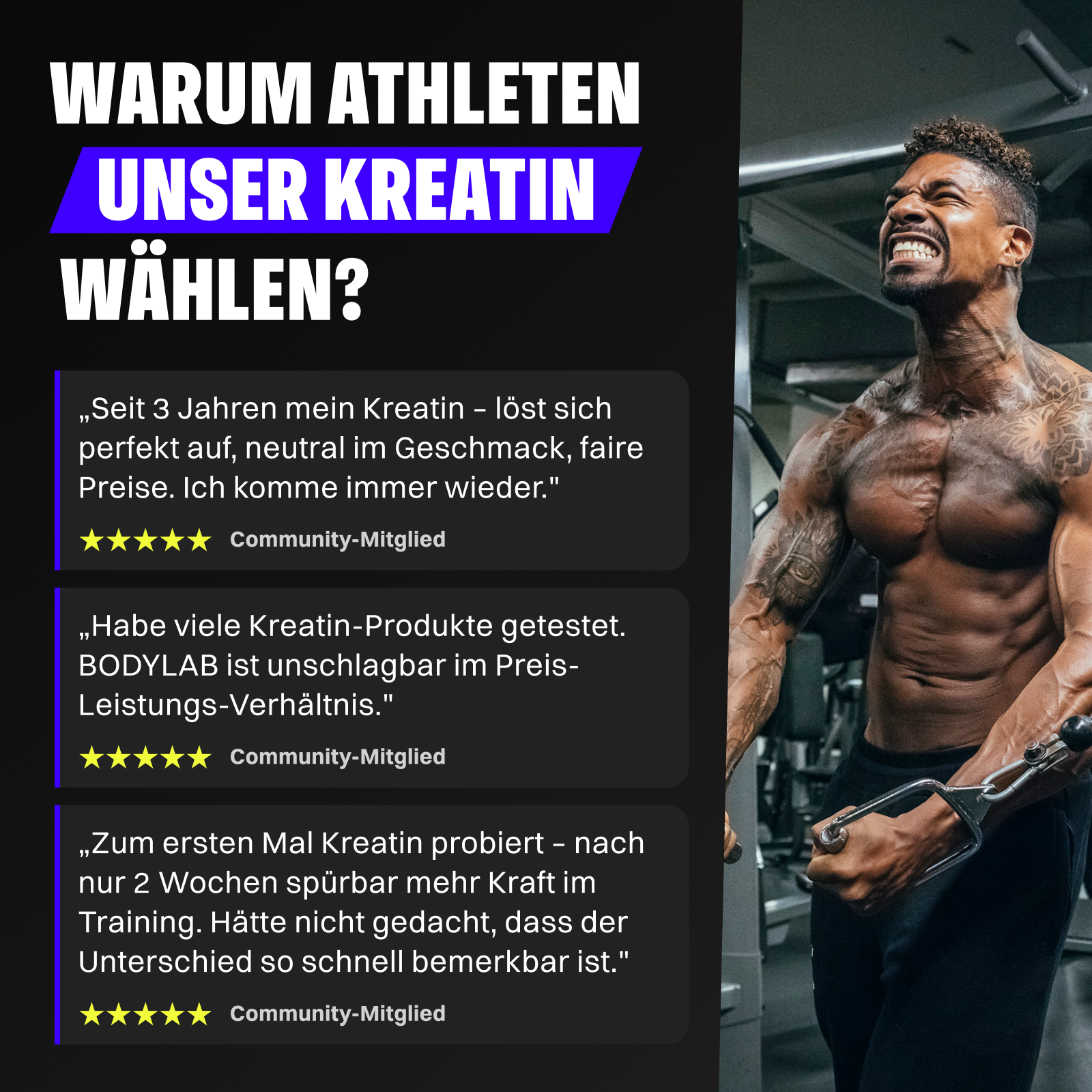3x Creatine (Creapure®) (3x500g)