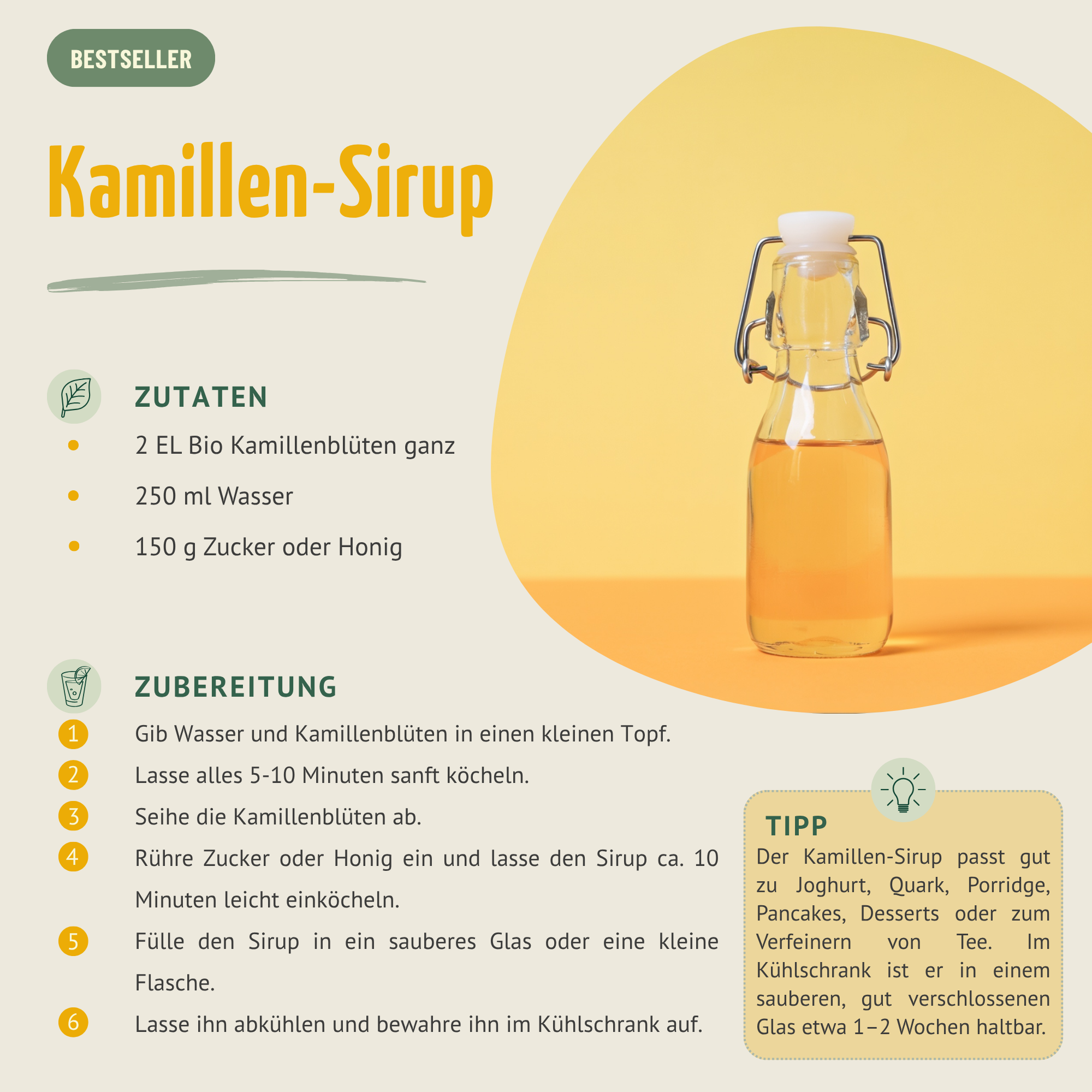 Kamillenblüten ganz Bio (1000g)