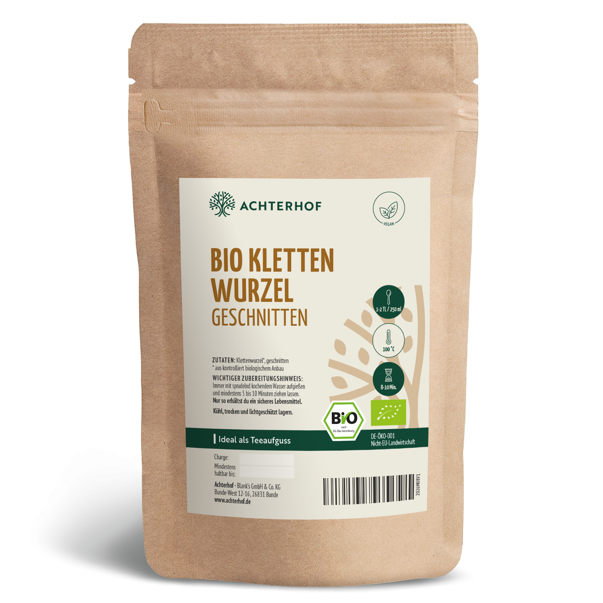 Klettenwurzel geschnitten Bio (250g)