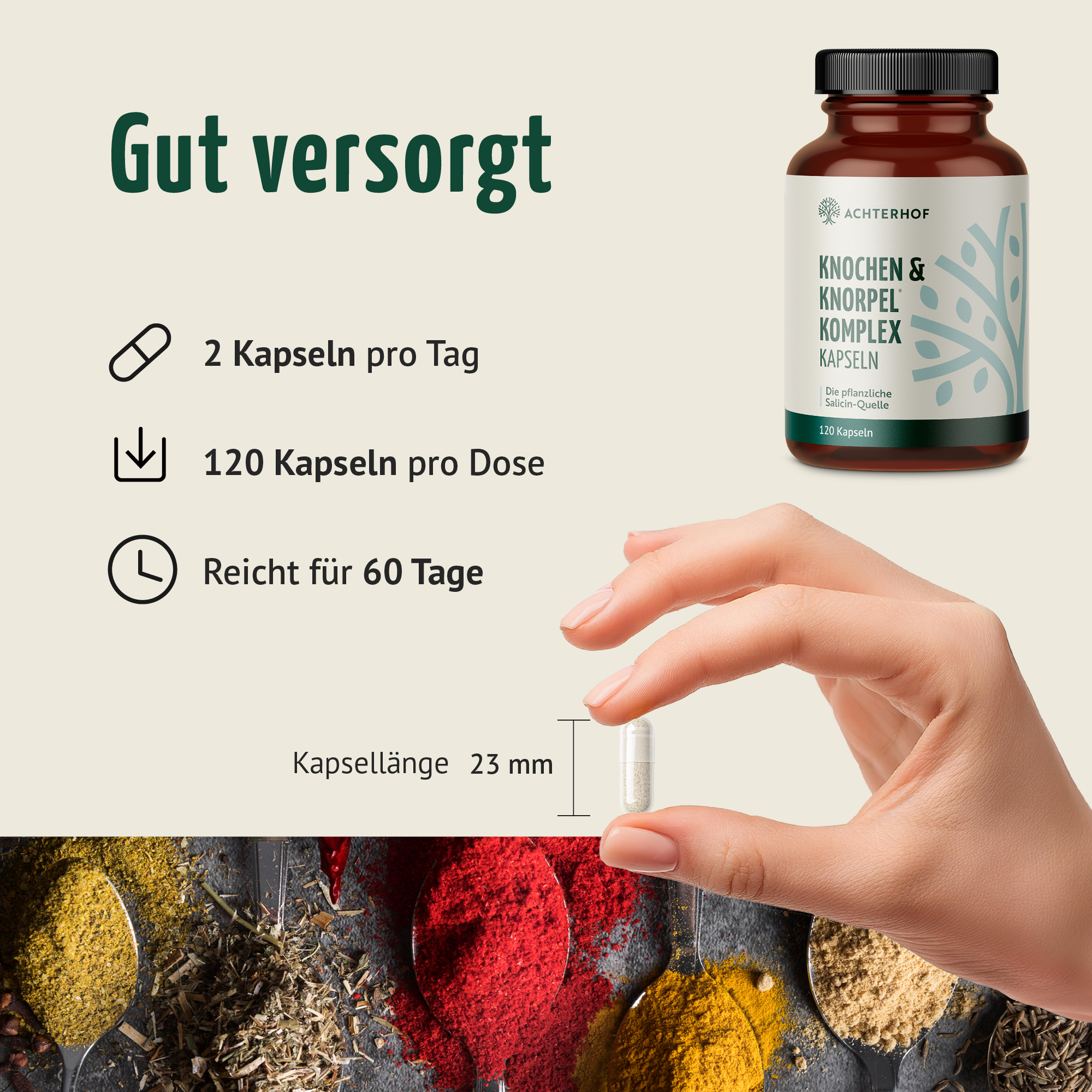 Knochen & Knorpel Komplex (120 Kapseln)