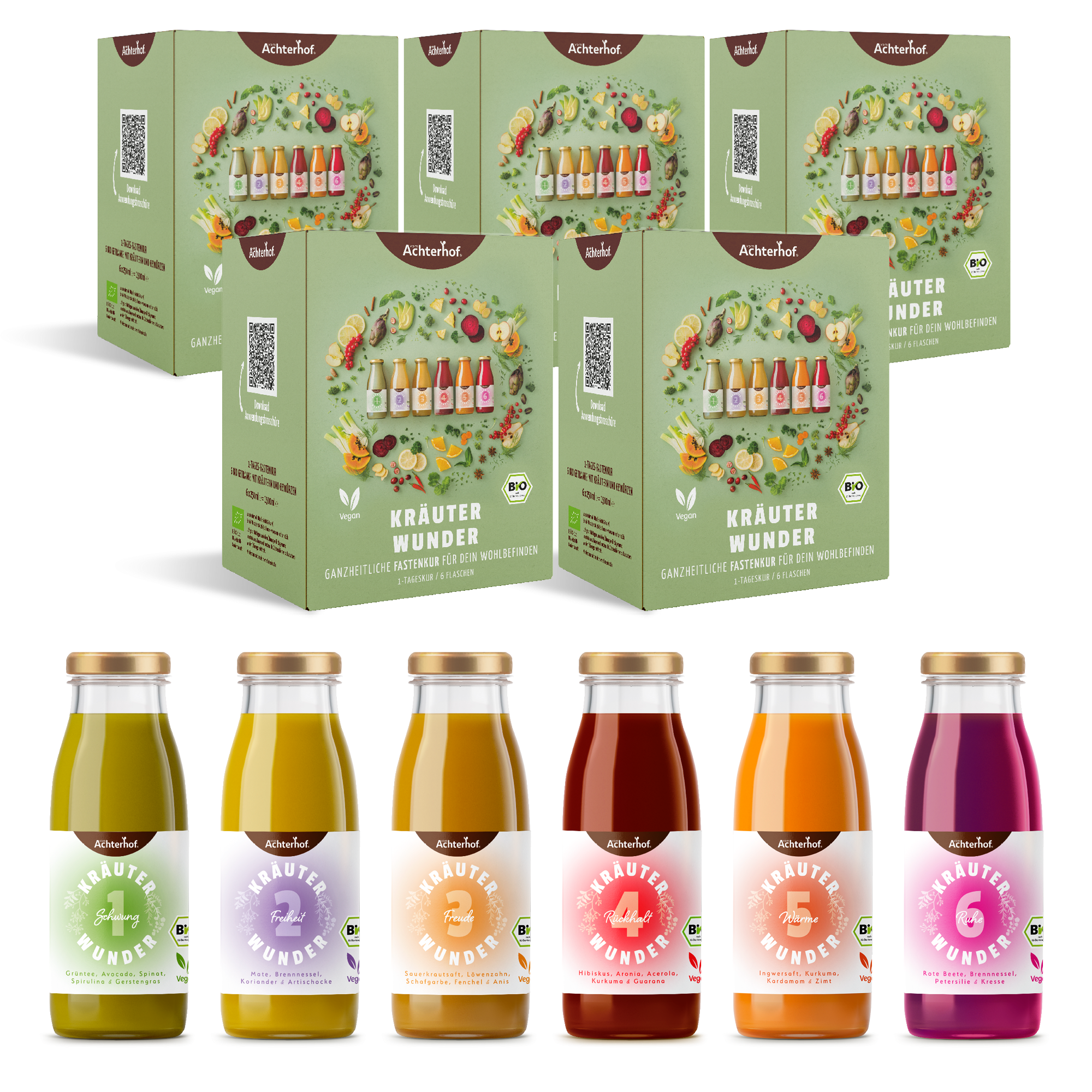 Kräuterwunder Bio Fastenkur 5 Tage (30 Flaschen)