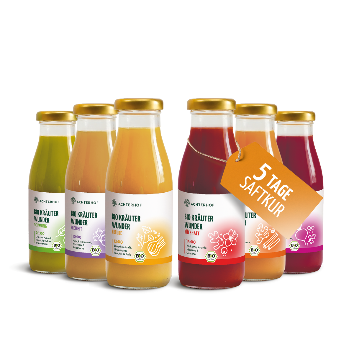 Kräuterwunder Bio Fastenkur 5 Tage (30 Flaschen)