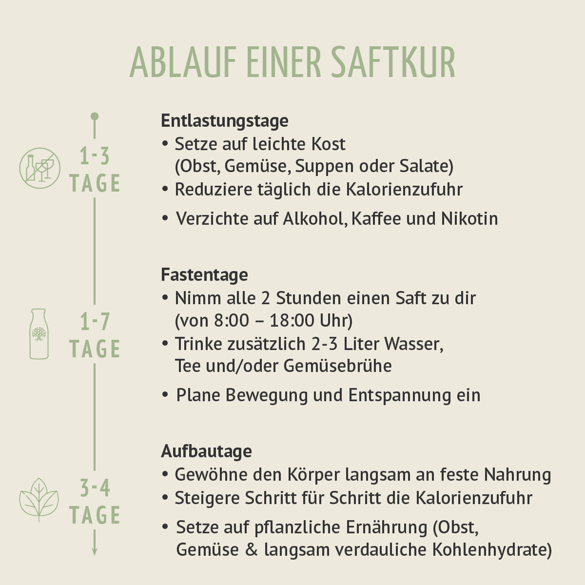 Kräuterwunder Bio Fastenkur 3 Tage (18 Flaschen)
