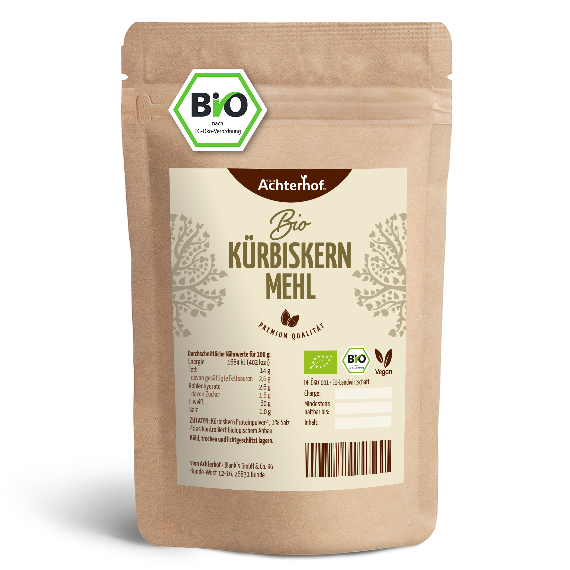 Kürbiskernmehl Bio (250g)