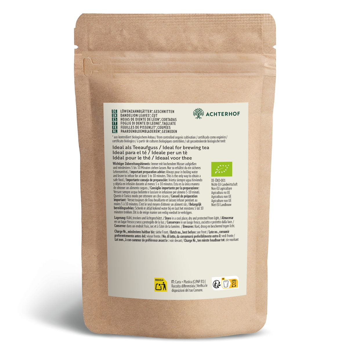 Löwenzahnblätter geschnitten Bio (250g)
