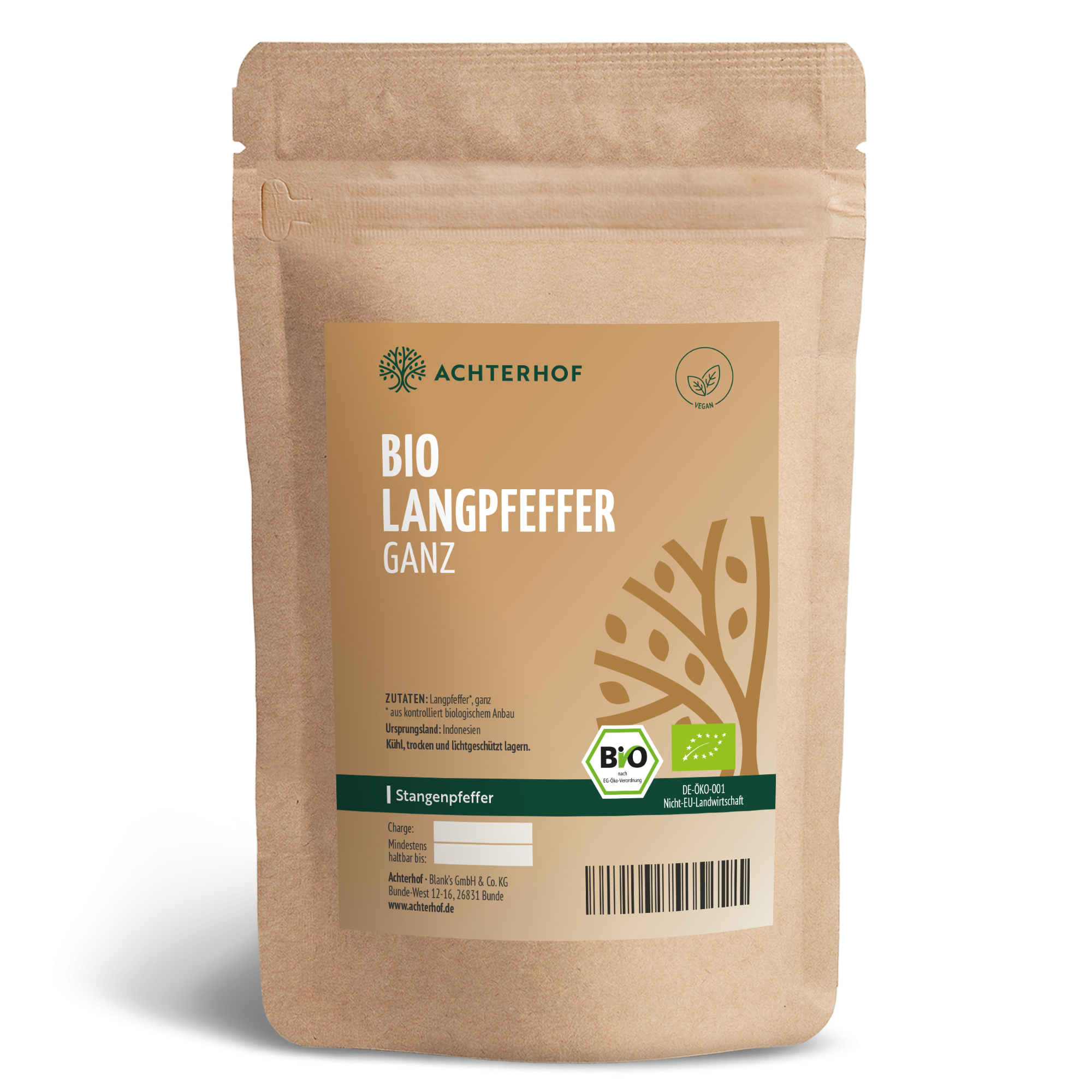 Bio Langpfeffer ganz (250g)