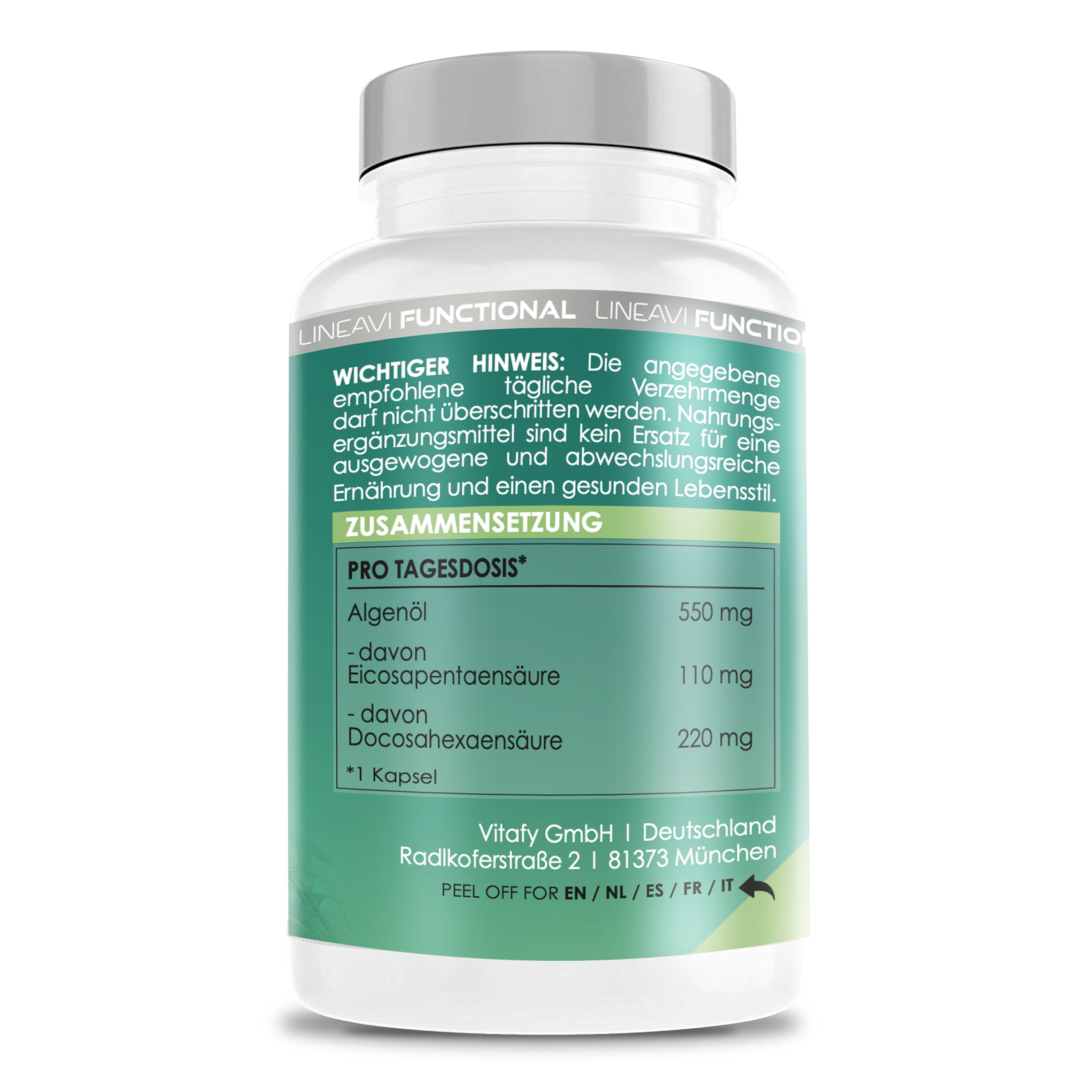 Omega 3 Vegan 4-Monatspackung (2x60 Kapseln)