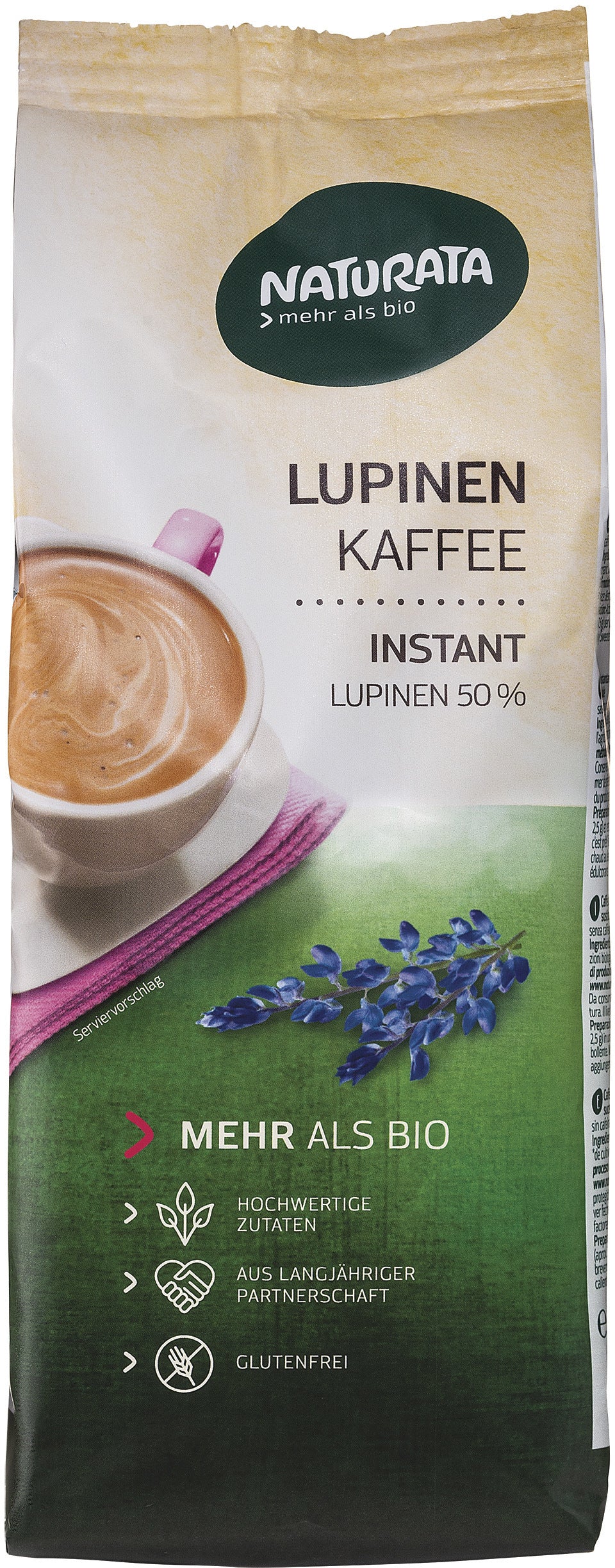 Lupinenkaffee Bio Instant Nachfüllpackung (200g)