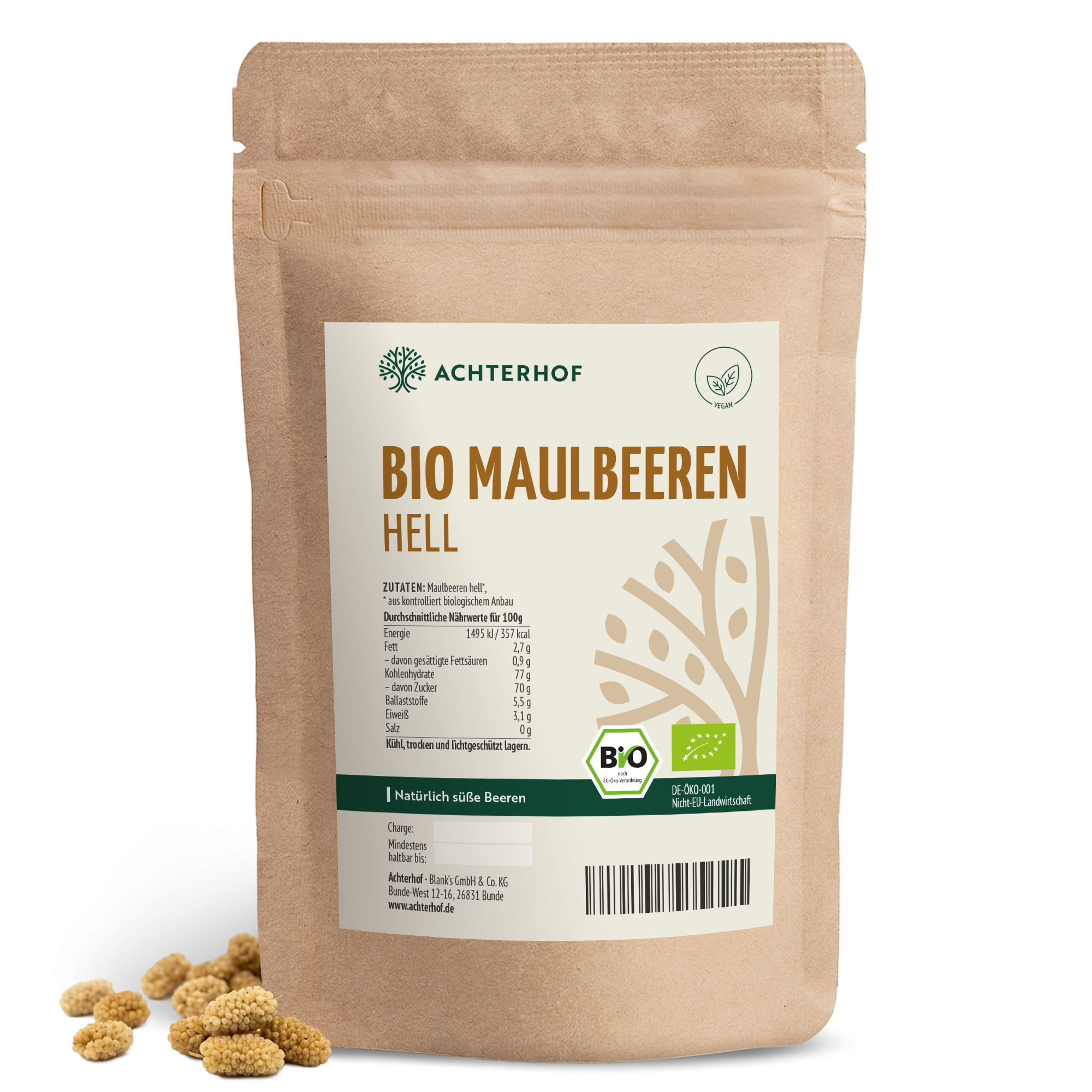 Bio Maulbeeren hell (1000g)