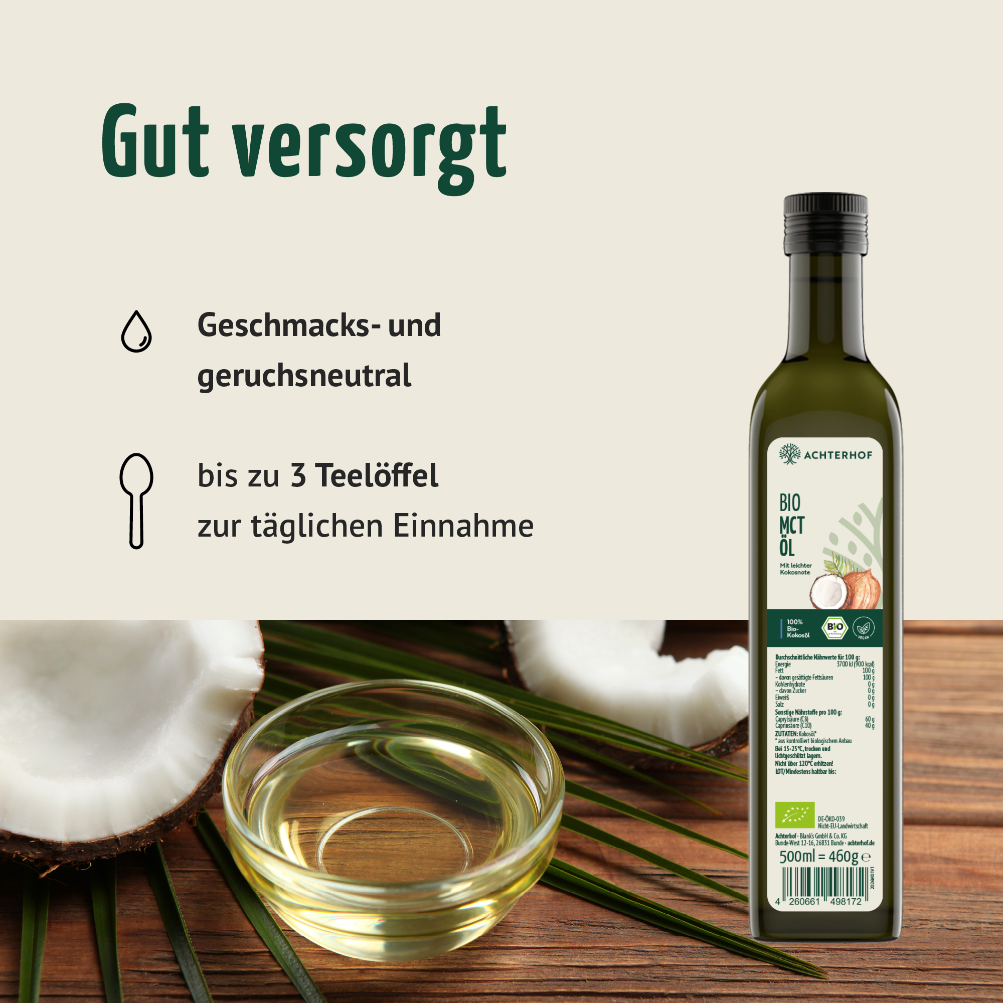 Bio MCT Öl (500ml)