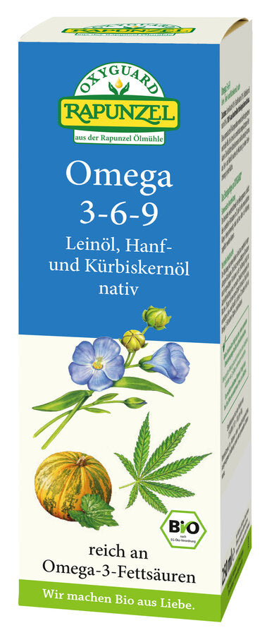 Omega 3-6-9 Lein- Hanf- und Kürbiskernöl nativ (250ml)