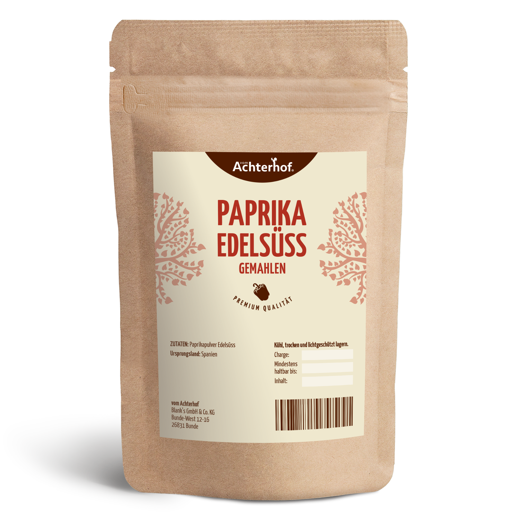Paprika Edelsüss gemahlen (250g)