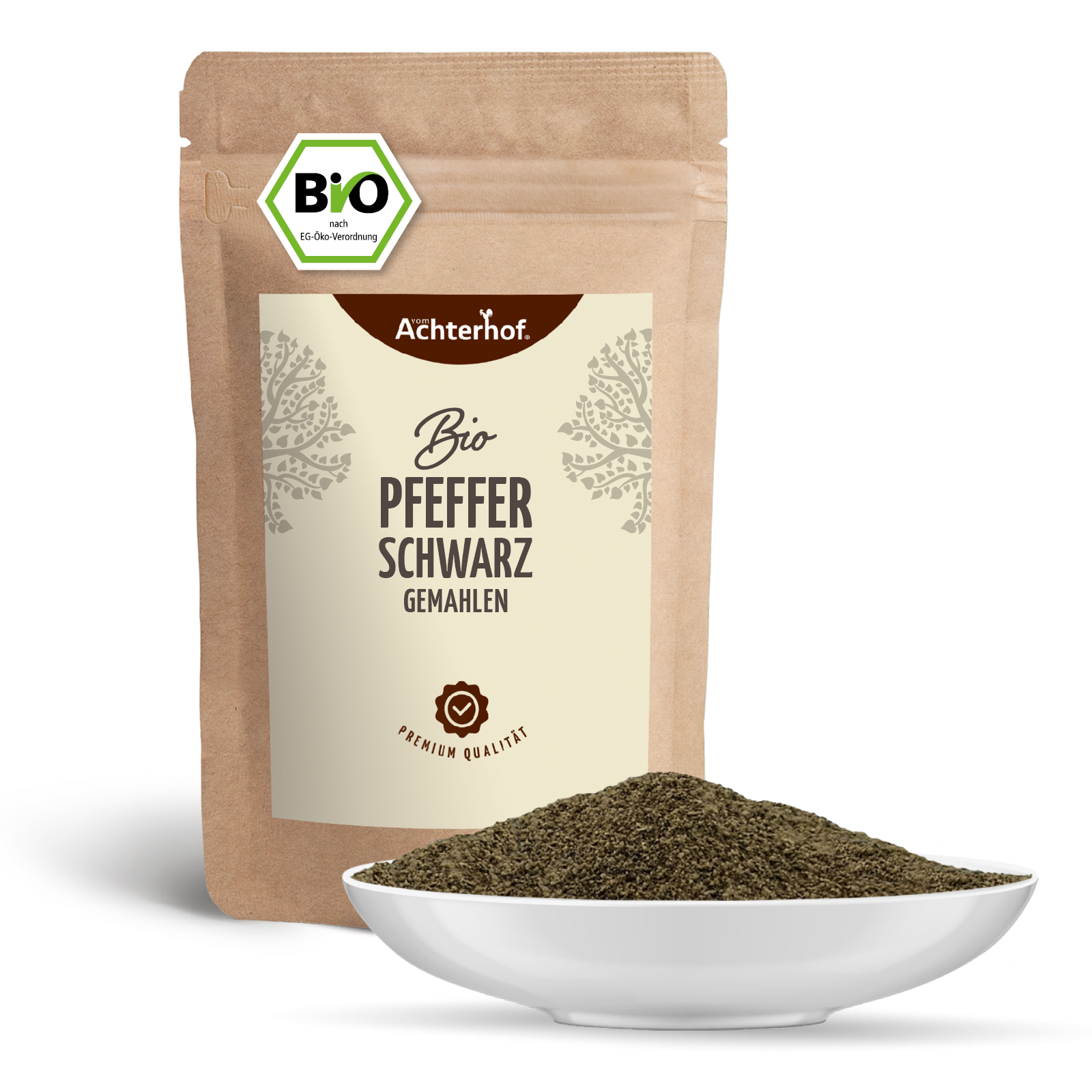 Pfeffer schwarz gemahlen Bio (200g)