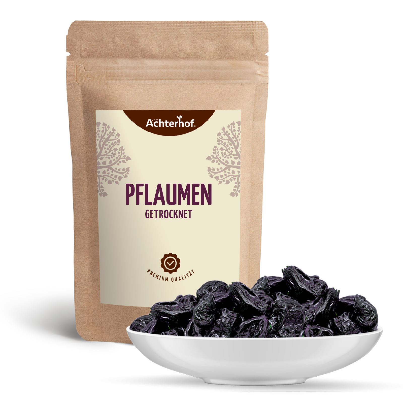 Pflaumen entsteint & getrocknet (500g)