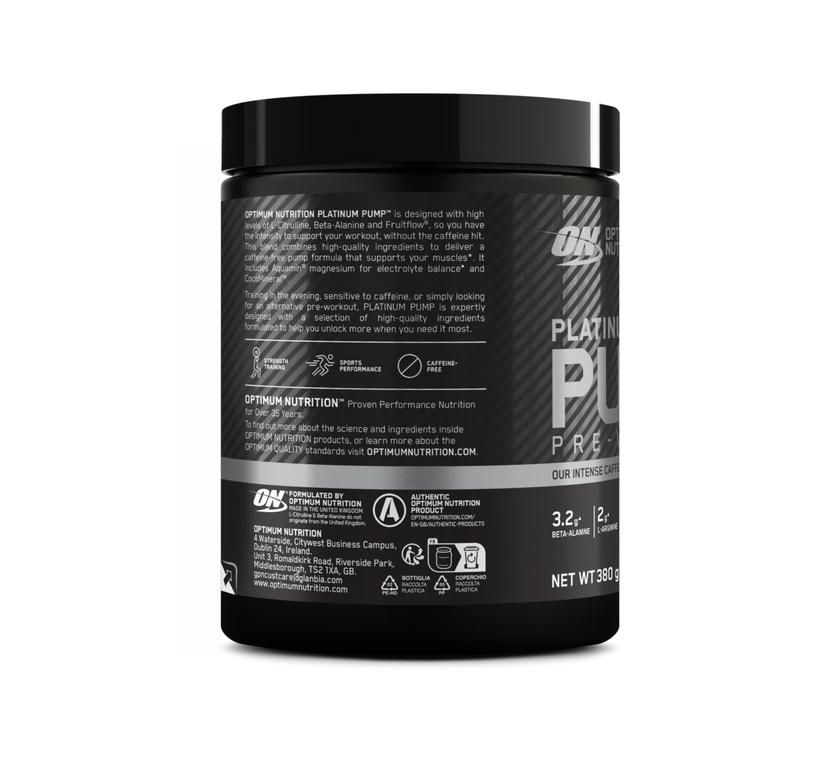 Platinum Pump Pre-Workout (380g) Lemon & Lime