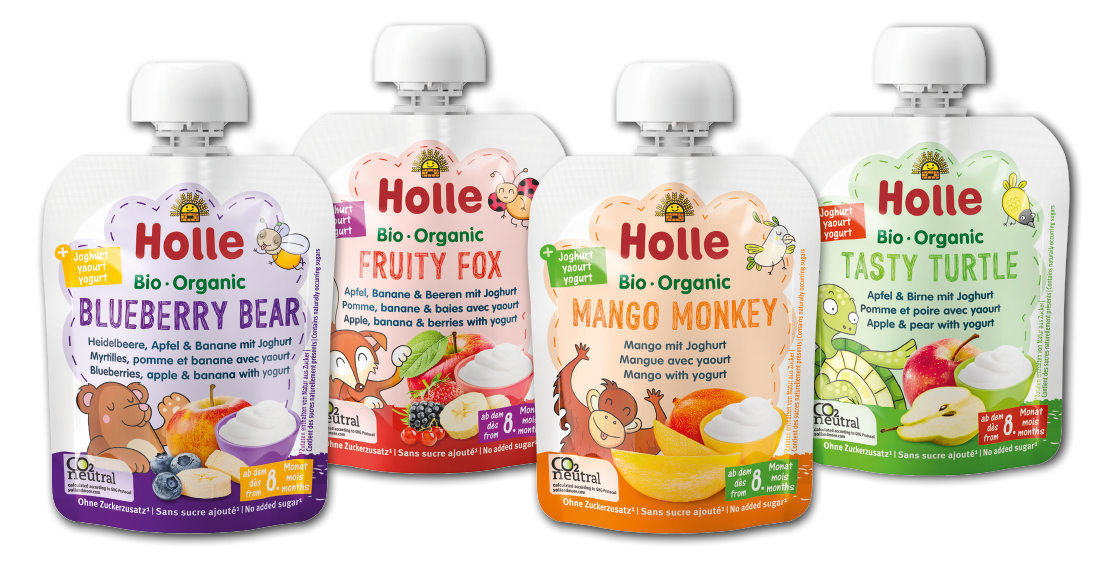 8 x Bio Pouchy mit Joghurt ab dem 8. Monat (8x85g)
