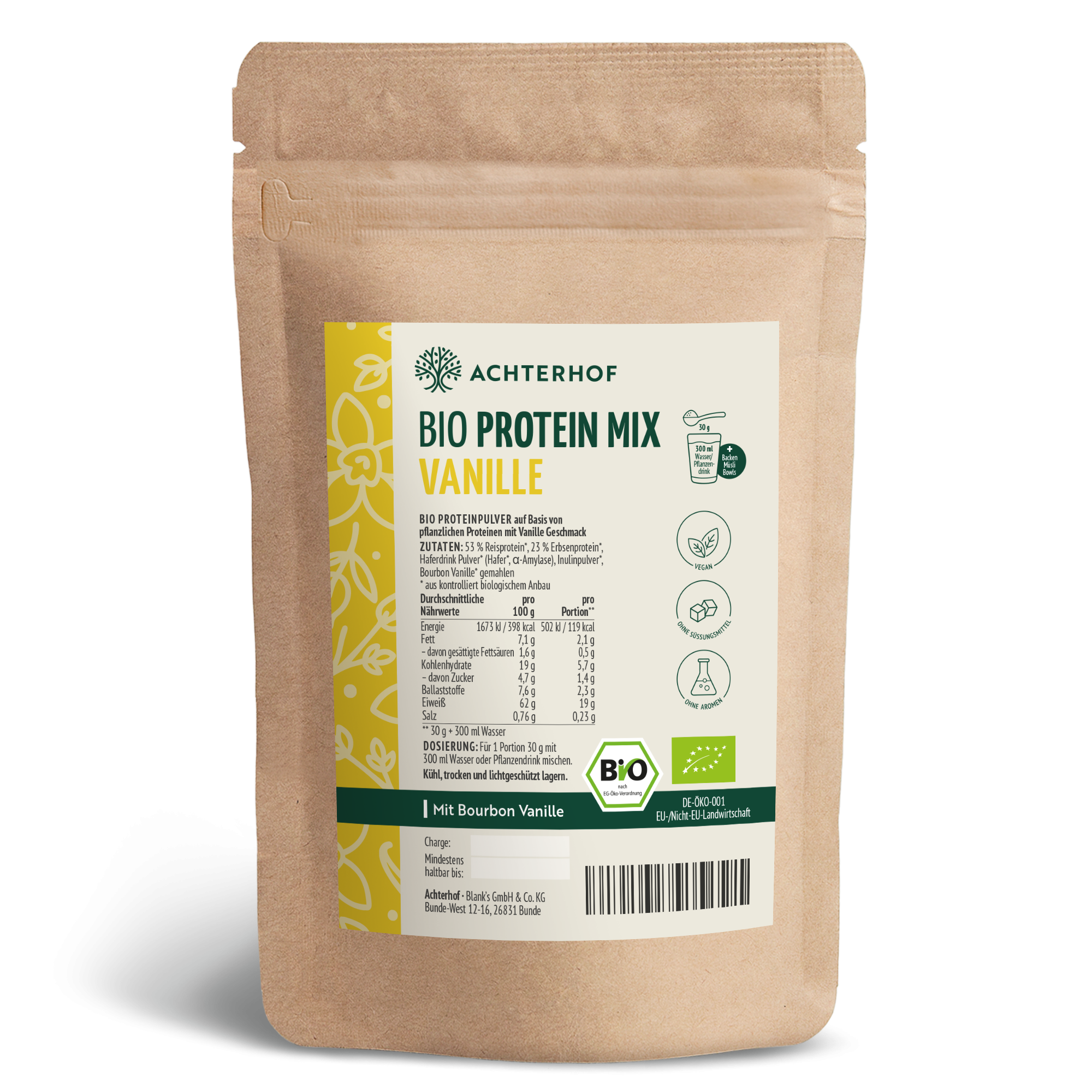 Bio Protein Mix Vanille (500g)