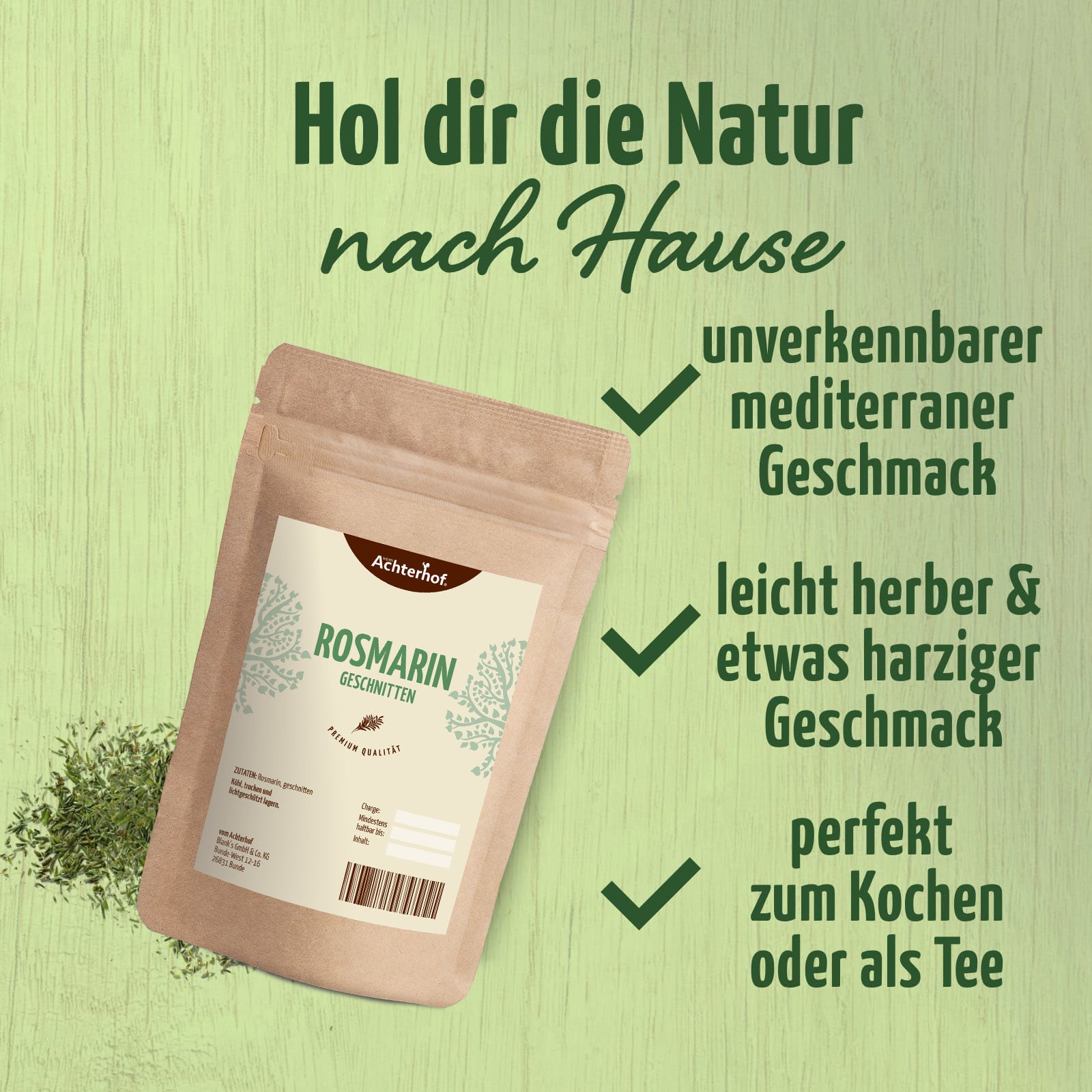 Rosmarin geschnitten (100g)