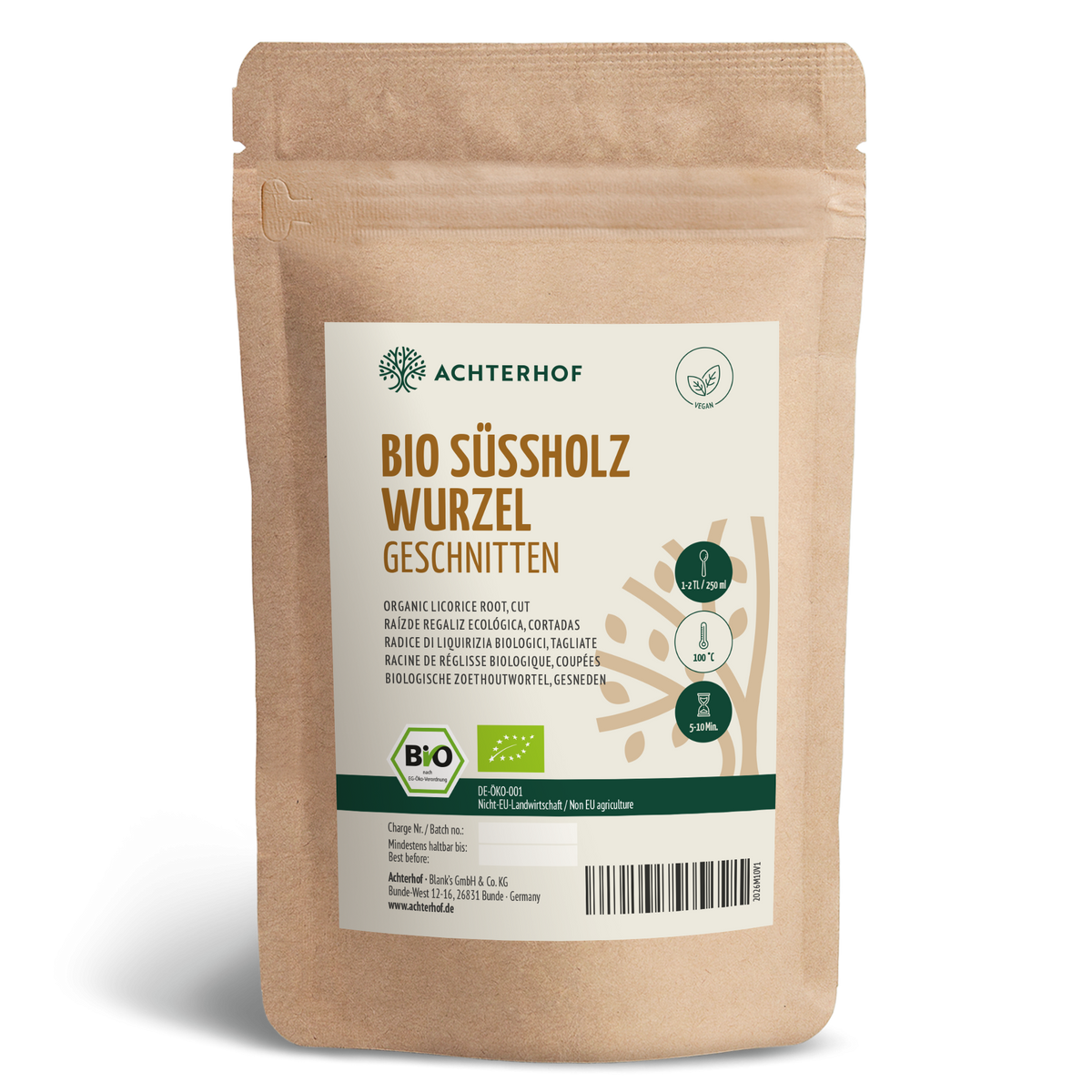 Süßholzwurzel geschnitten Bio (250g)