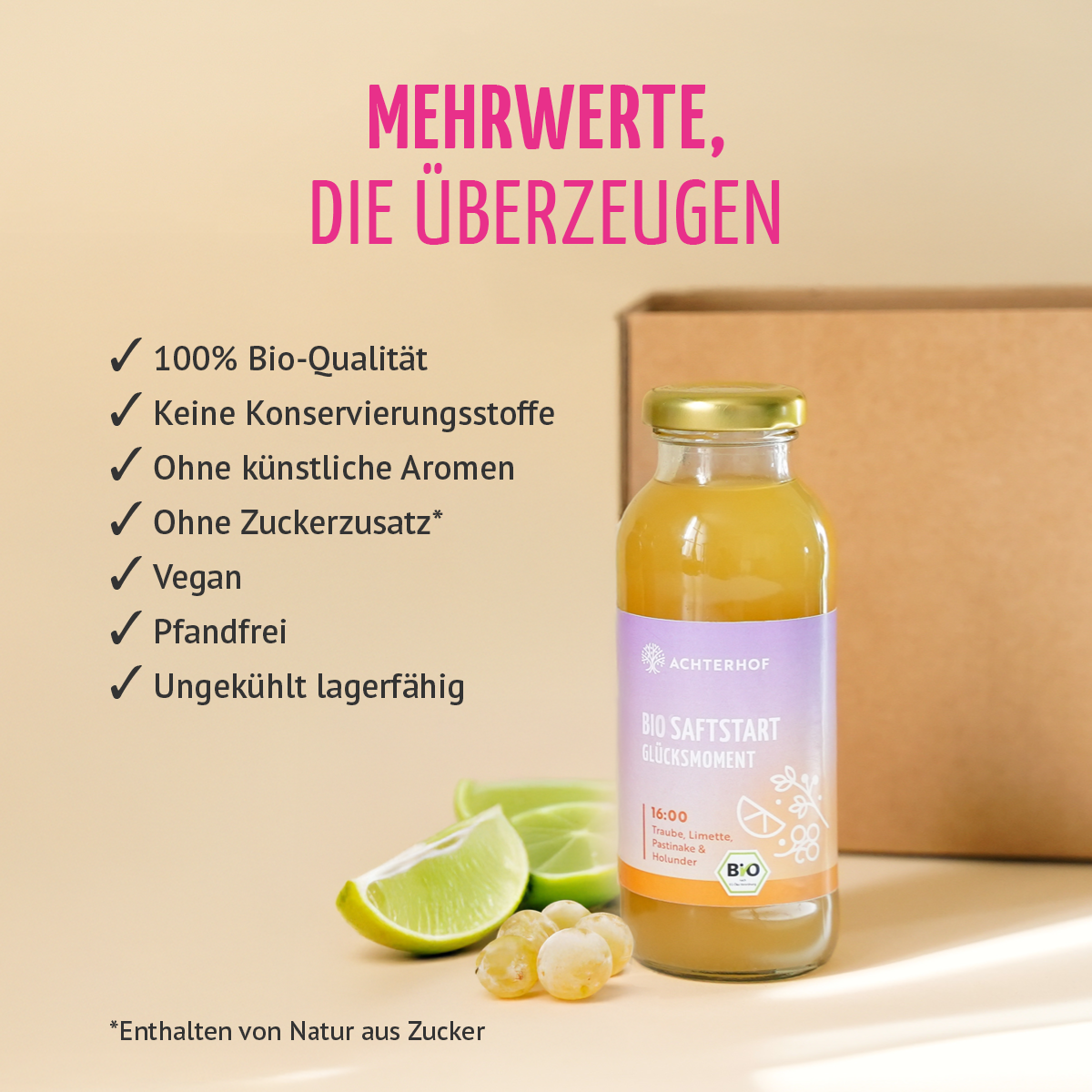 Saftstart Bio Fastenkur 1-7 Tage (6 Flaschen pro Tag)