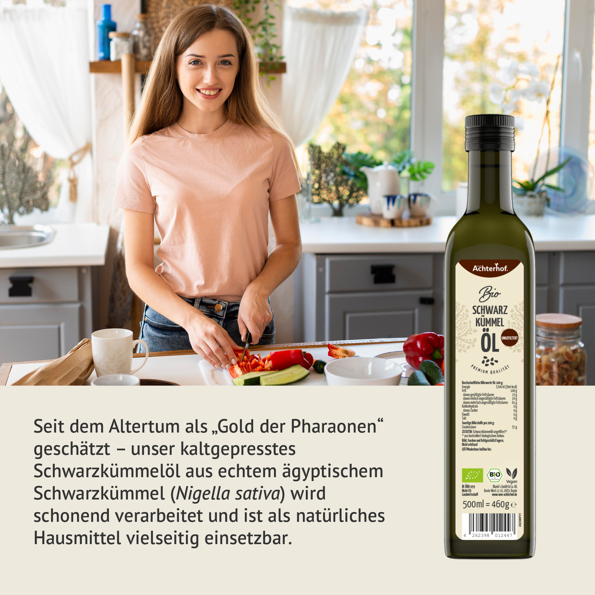 Bio Schwarzkümmelöl (500ml)