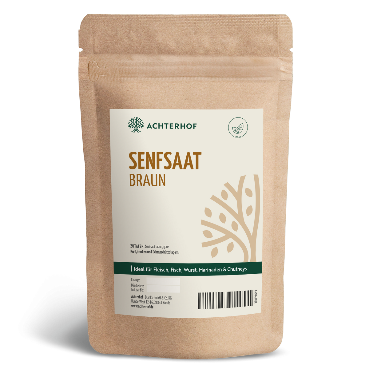 Senfsaat braun ganz (1000g)