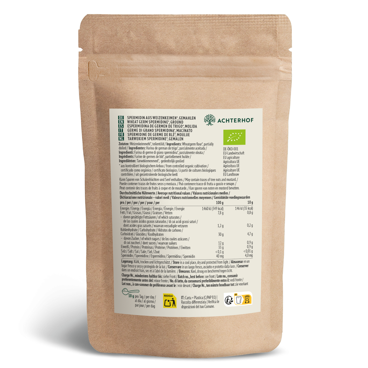 Spermidin aus Weizenkeimen Bio (500g)