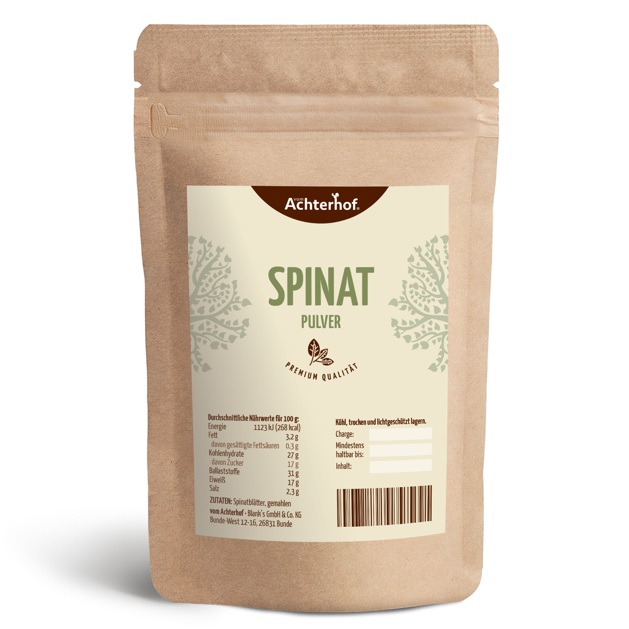 Spinat Pulver (1000g)