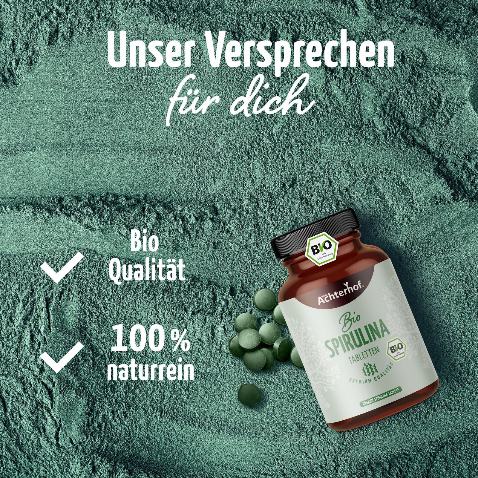 Spirulina Algen Tabletten Bio (400 Tabletten)