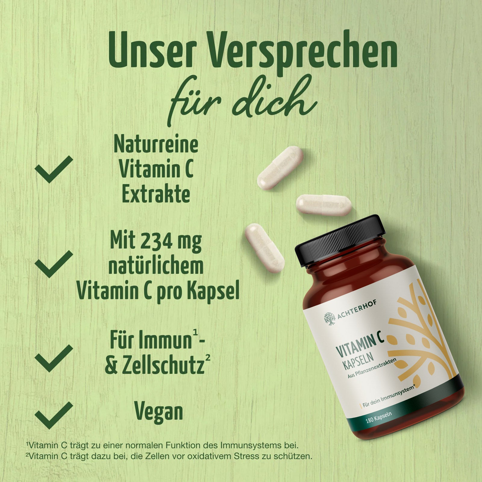 Vitamin C Kapseln (180 Kapseln)