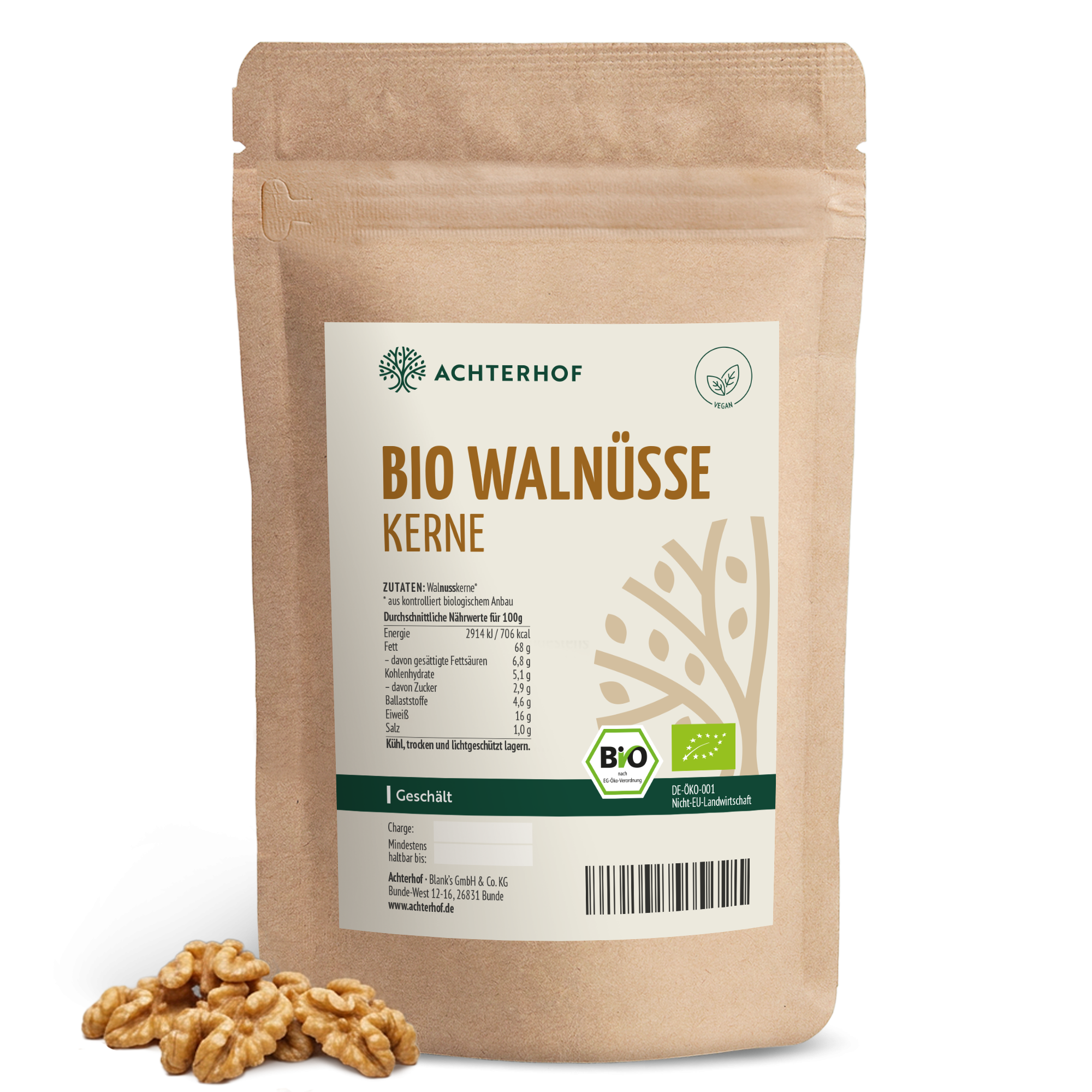 Bio Walnusskerne geschält (250g)