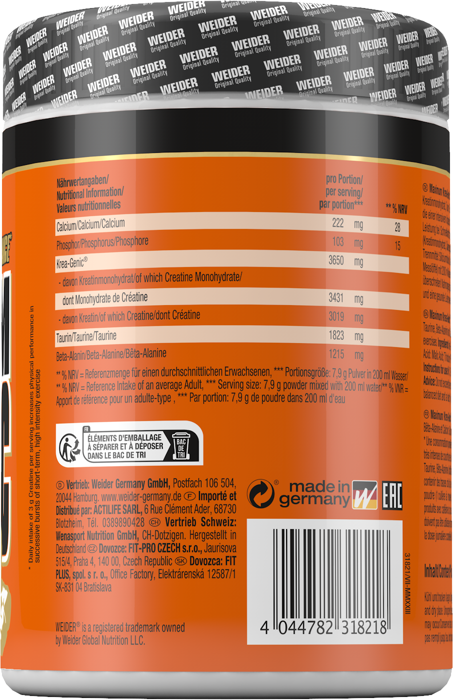 Maximum Krea-Genic Powder (554g)