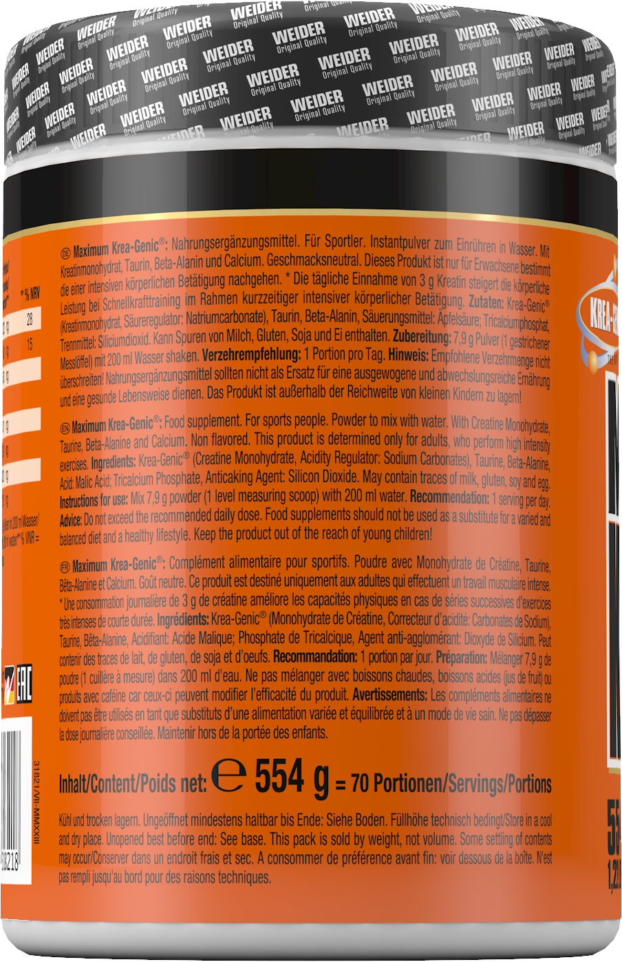 Maximum Krea-Genic Powder (554g)