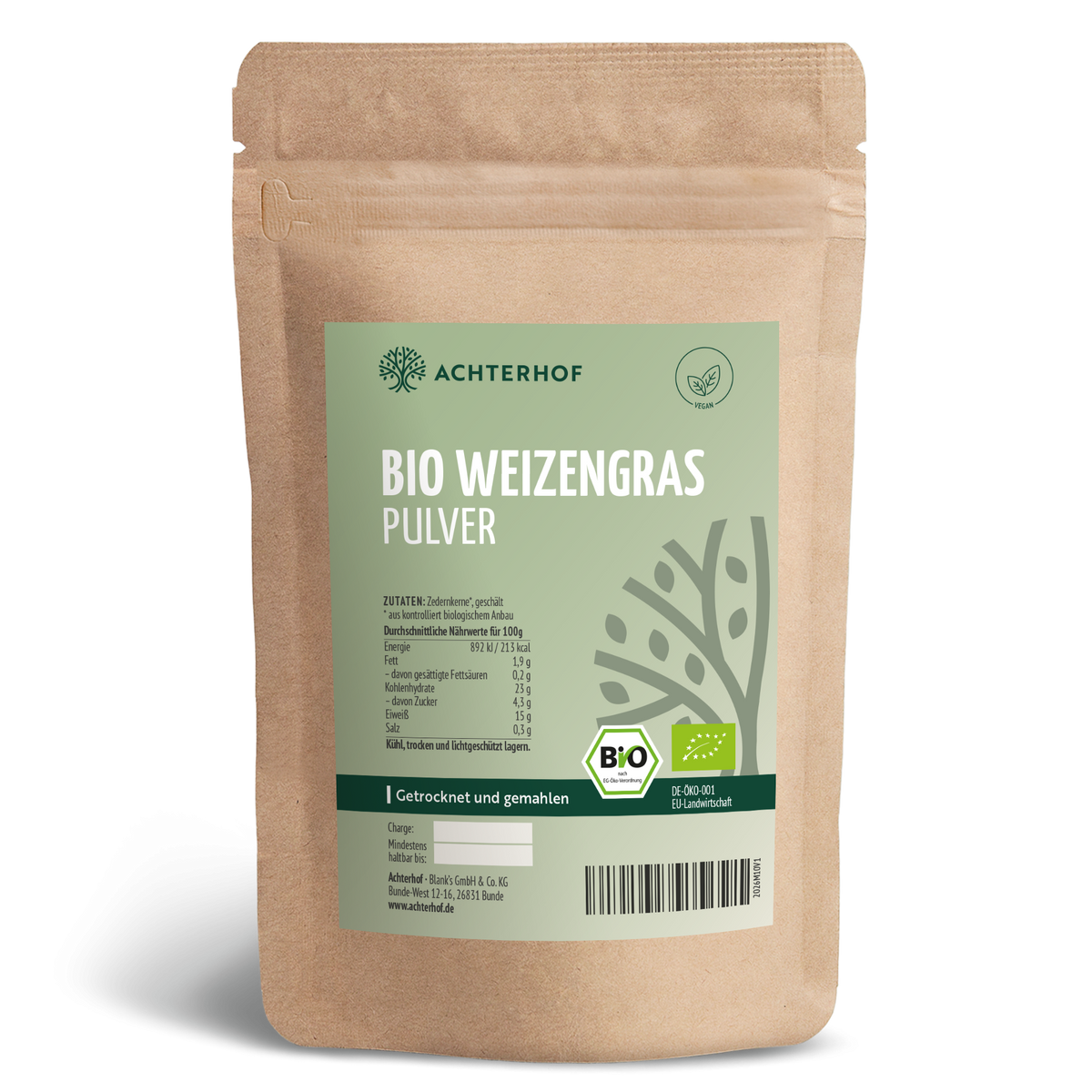 Weizengras Pulver Bio (500g)