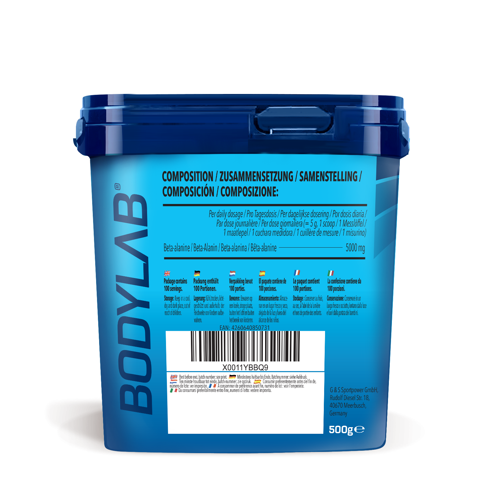 3 x Beta-Alanine (je 500g)