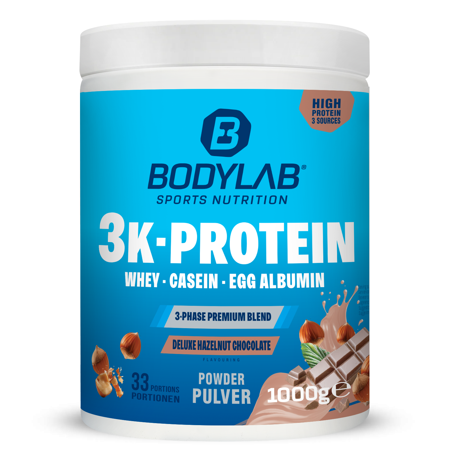 3K-Protein (1000g) Deluxe Hazelnut Chocolate