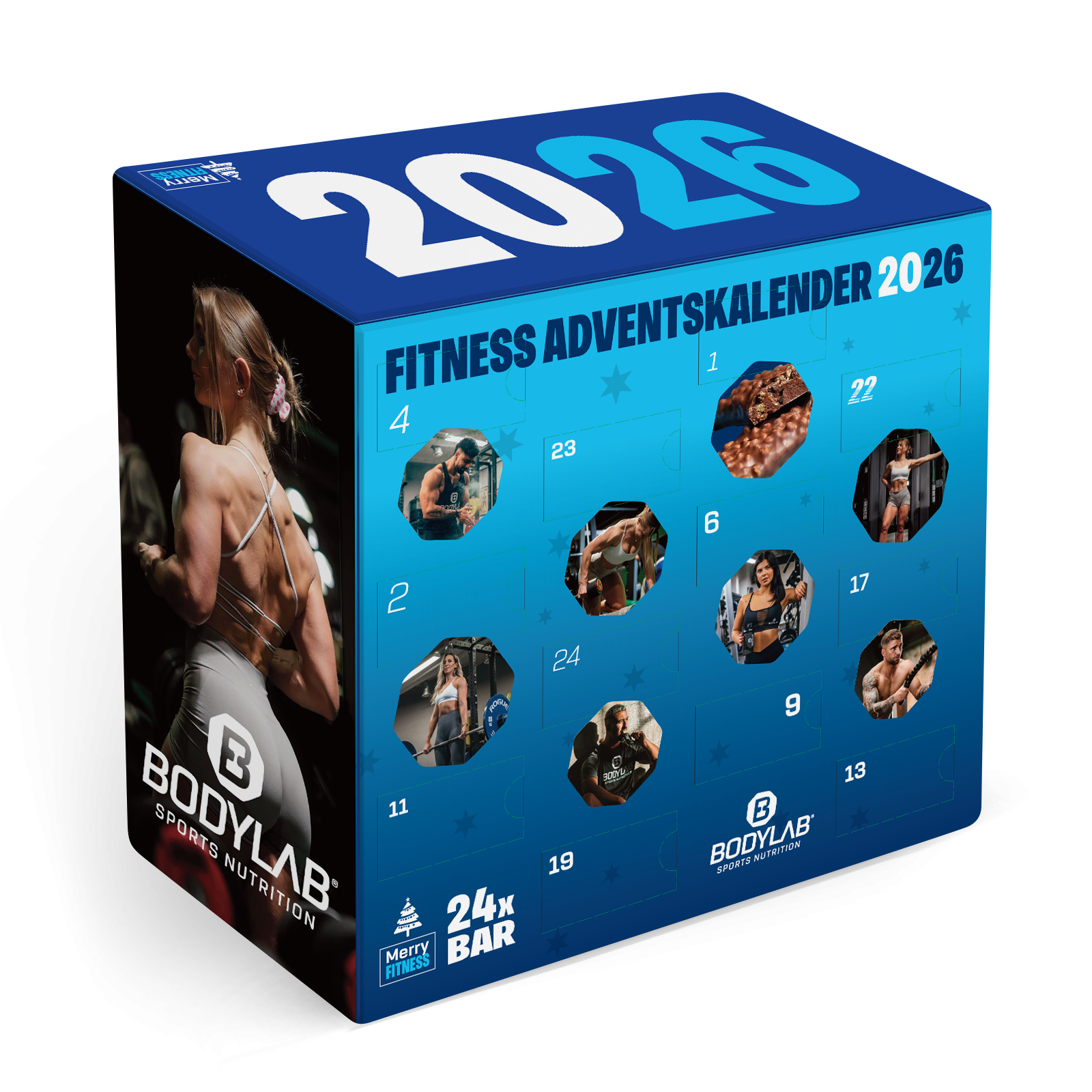 Unser Bodylab Riegel Adventskalender im Doppelpack