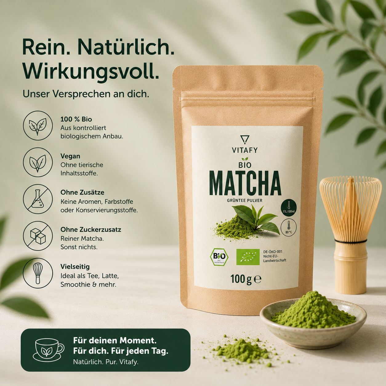 Bio Matcha Grünteepulver (100g)