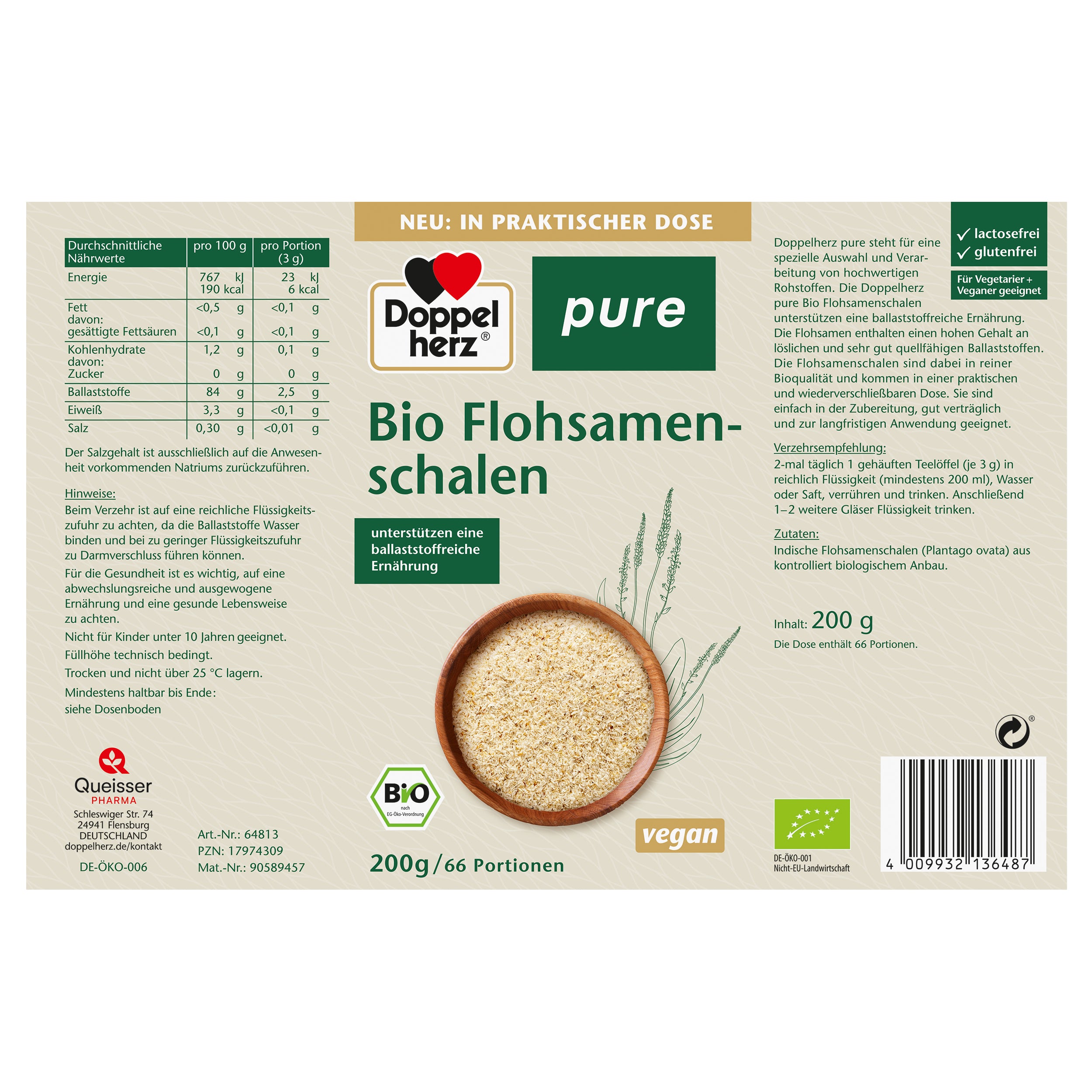 Pure Flohsamen bio (200g)