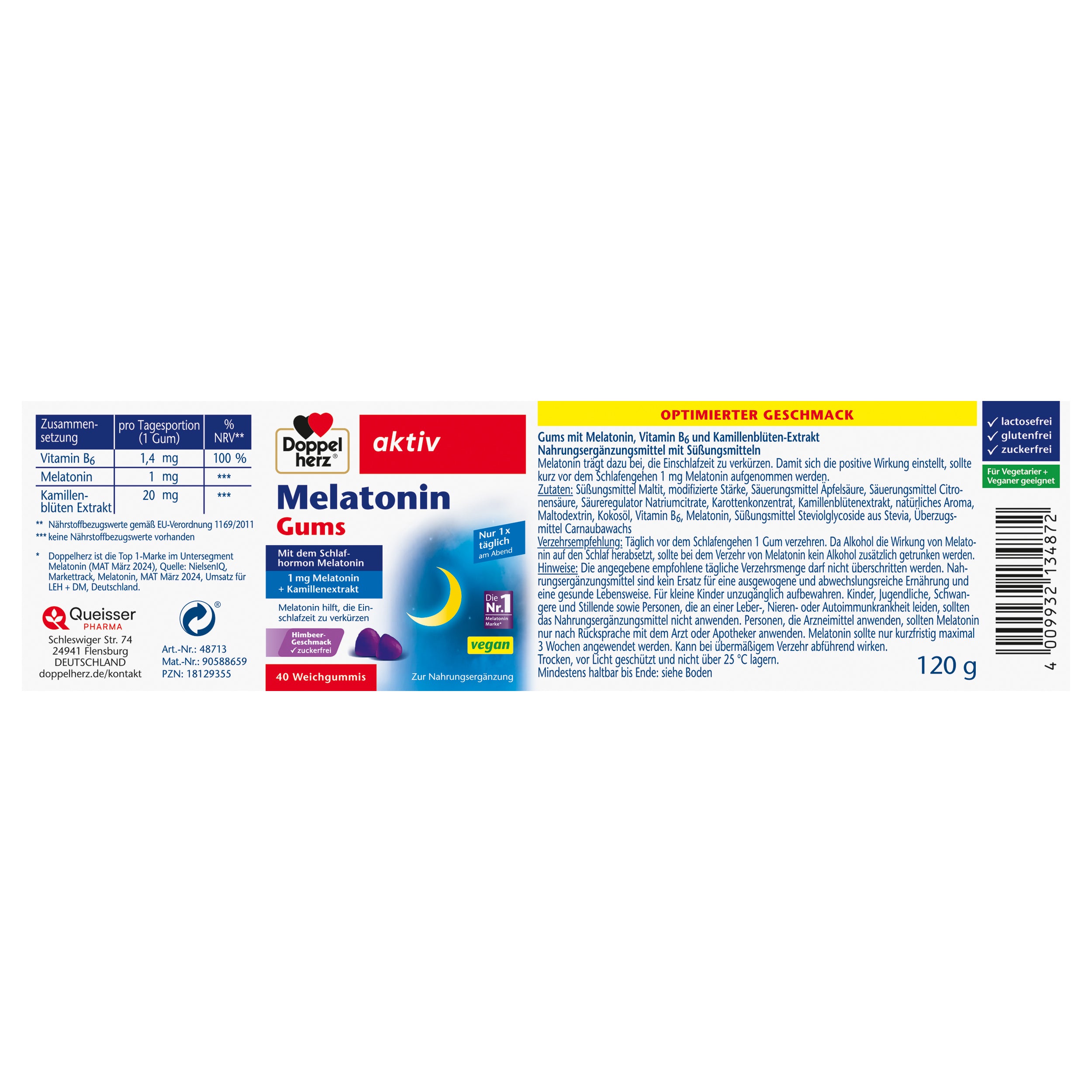 Melatonin Gums (40 Gums)