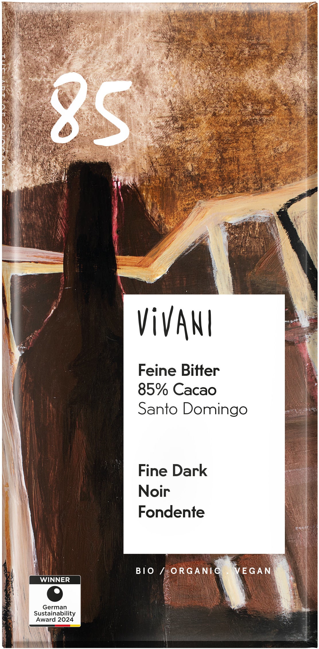 Cacao 85% Feine Bitter Schokolade bio (100g)